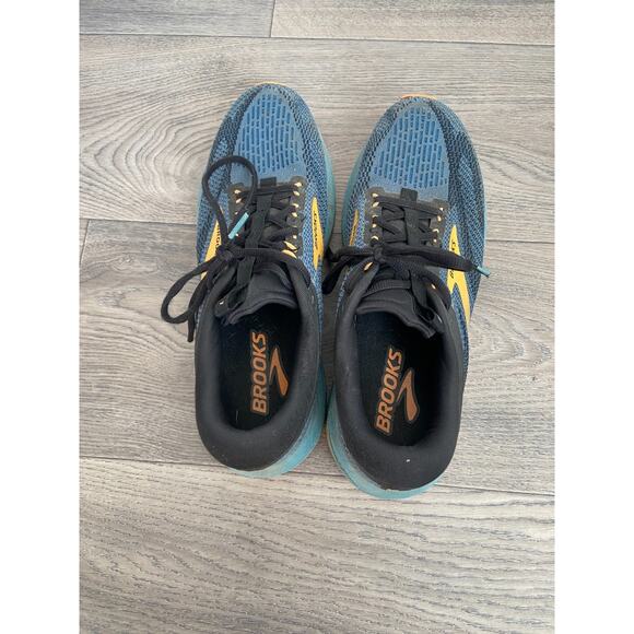 Brooks REVEL 7 Tennis Shoes men's 10.5 Running/Walk Blue/Orange/Black, Athletic - Picture 6 of 8